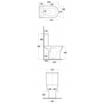 RAK Ceramic COMPACT PROTEK 分體座廁配油壓廁板